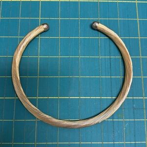 Vintage brass necklace cuff